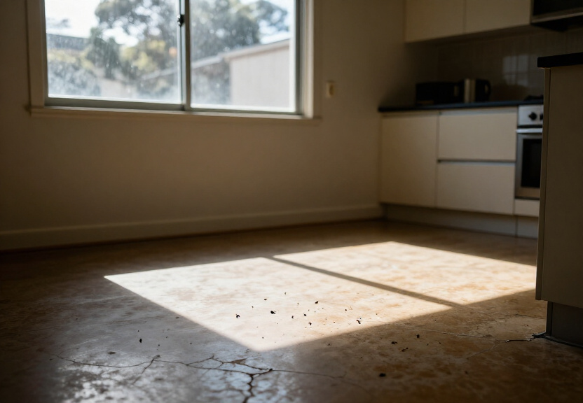 Cockroaches in wall cavity of a Parramatta home before treatment